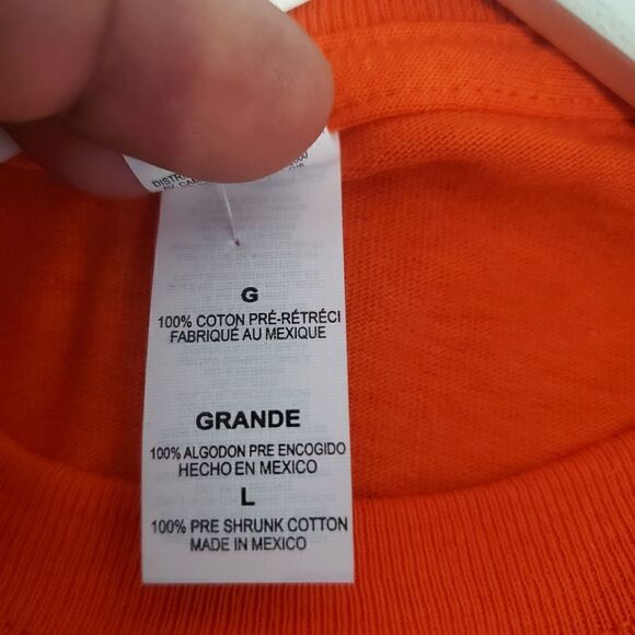 NWT New York Mets Mens T-Shirt MLB Size Large Orange/blue - Picture 6 of 11